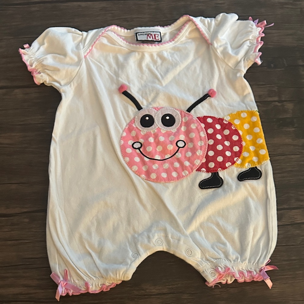 Polka Dot Insect Baby Romper